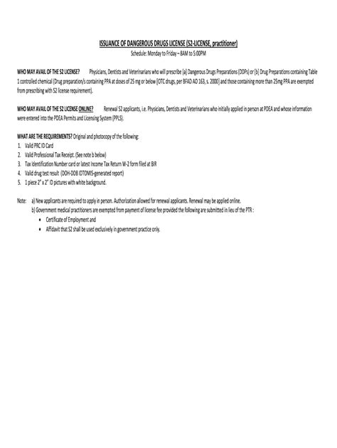 pdea s2 renewal online|Online S2 License .